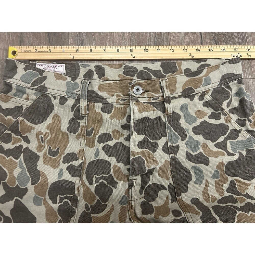 Wallace Barnes Duck Camo Pants Mens 34x30 Canvas Carpenter AB249 - Picture 9 of 11